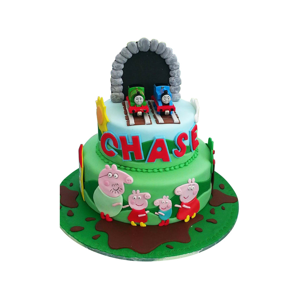 Thomas & Peppa Pig Cake