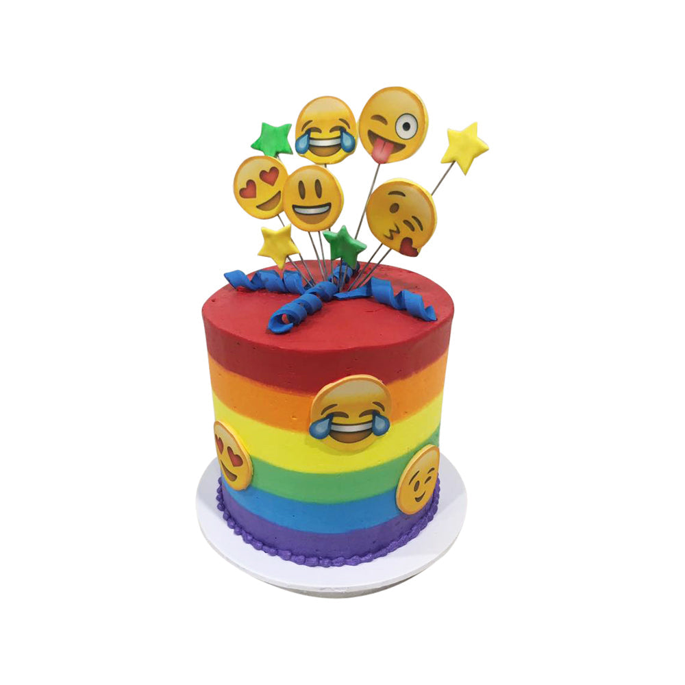 Emoji Colourful Cake