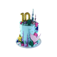 Load image into Gallery viewer, Mermaid Theme Tall Cake
