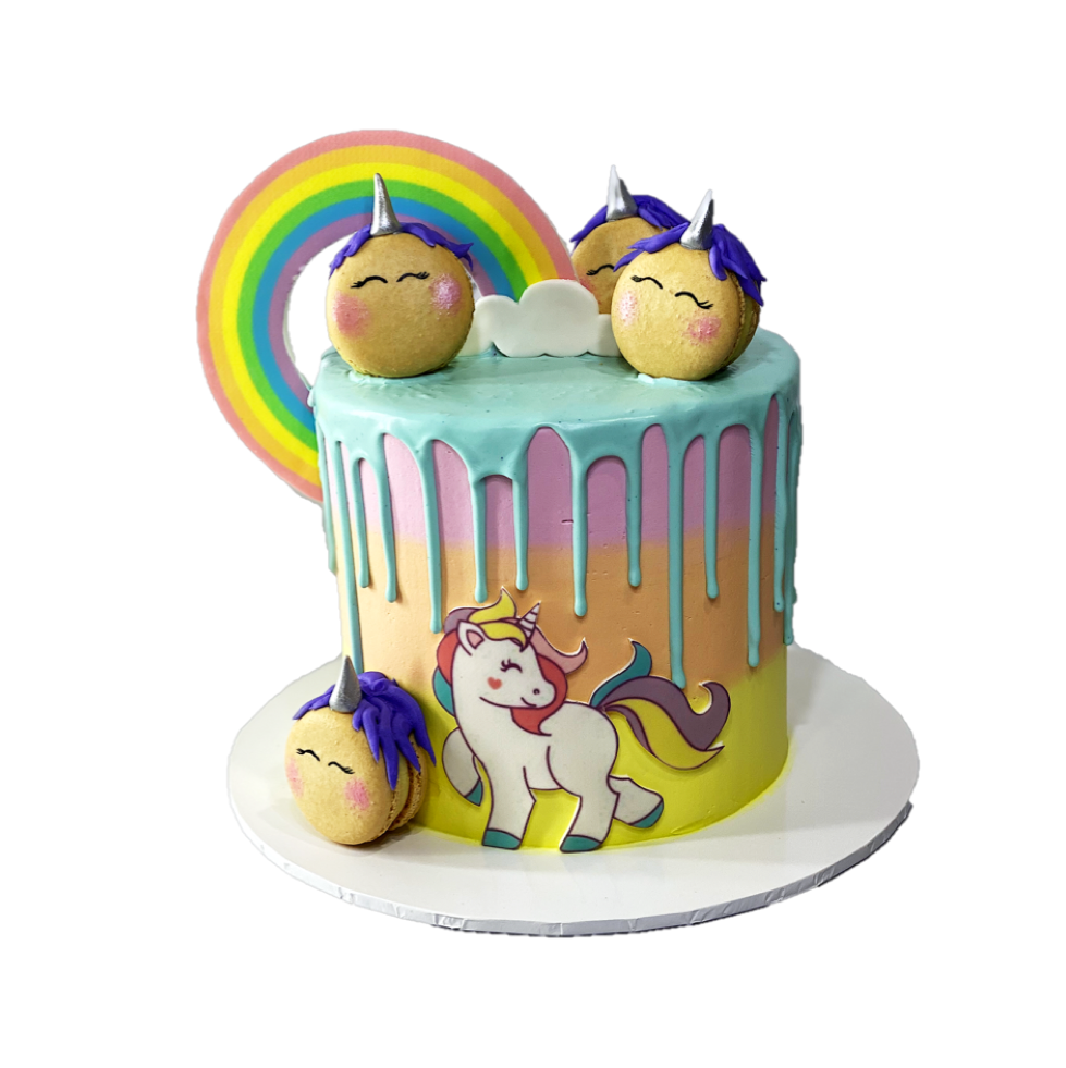 Unicorn Theme Tall Cake
