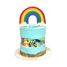 Load image into Gallery viewer, Buttercream Custom Image &amp; Rainbow Cake
