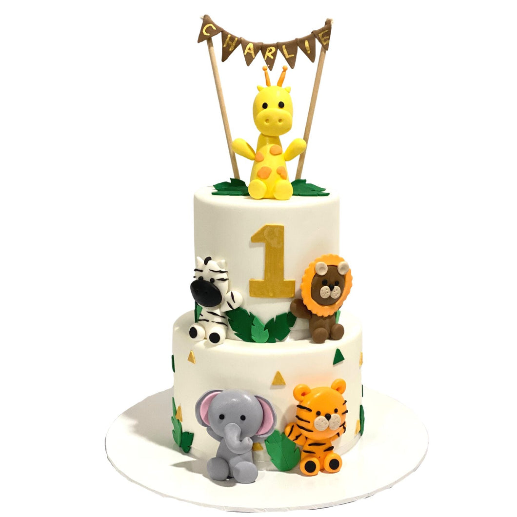 2 Tier Jungle Theme Kids