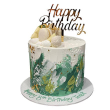 Load image into Gallery viewer, Shades of Green Themed Cake
