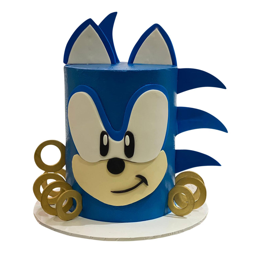 Sonic Hedgehog Face Cake