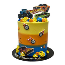 Load image into Gallery viewer, Hot Wheels Themed Cake
