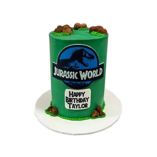 Jurassic Themed Tall Cake