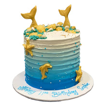 Load image into Gallery viewer, Mermaid Gold Tall Cake
