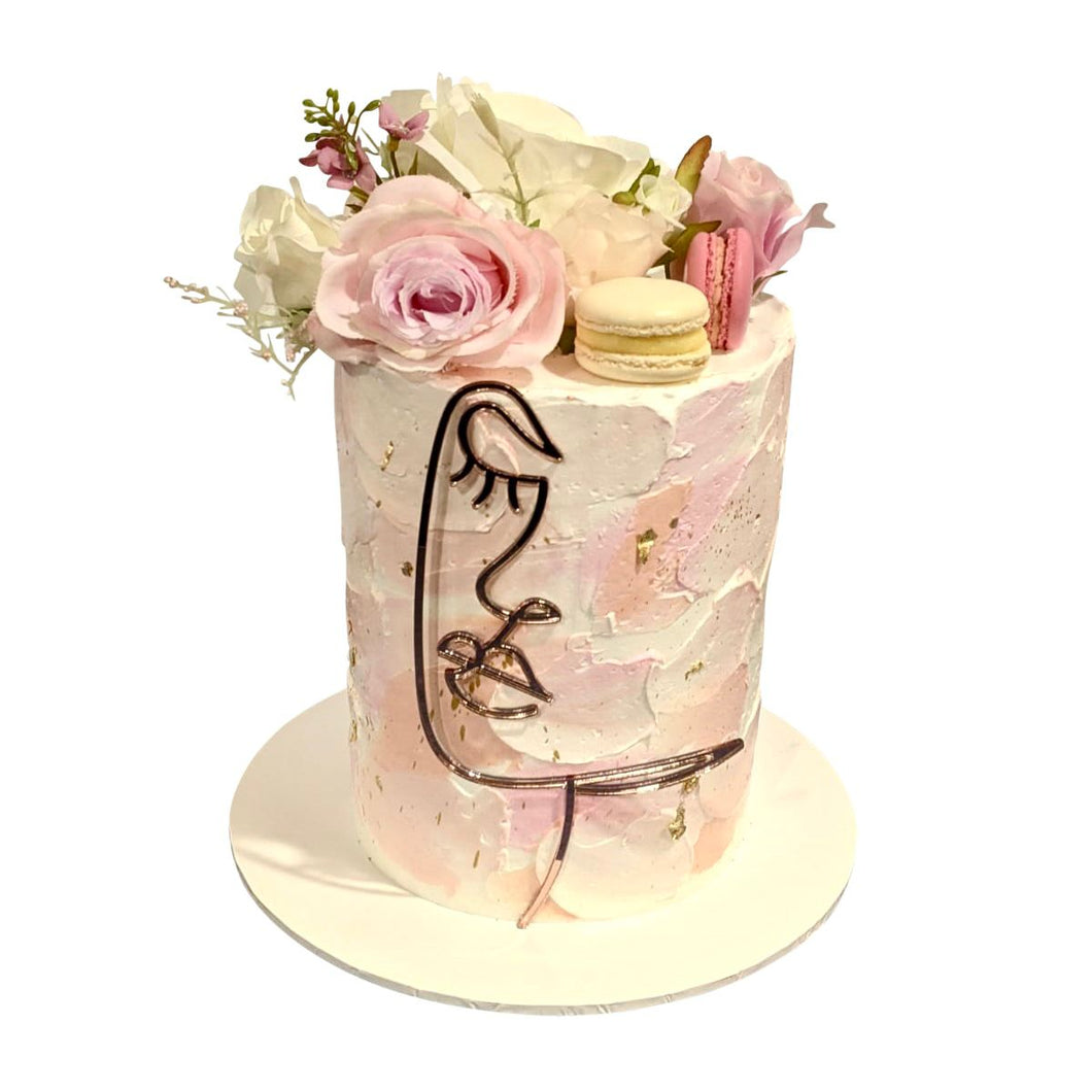 Face Silhouette Cake
