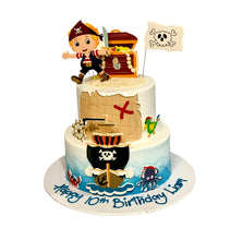 Load image into Gallery viewer, Pirate Themed Tiered Cake
