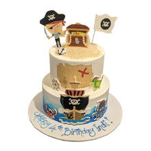 Load image into Gallery viewer, Pirate Themed Tiered Cake
