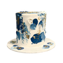 Load image into Gallery viewer, Blue Canvas Style Cake
