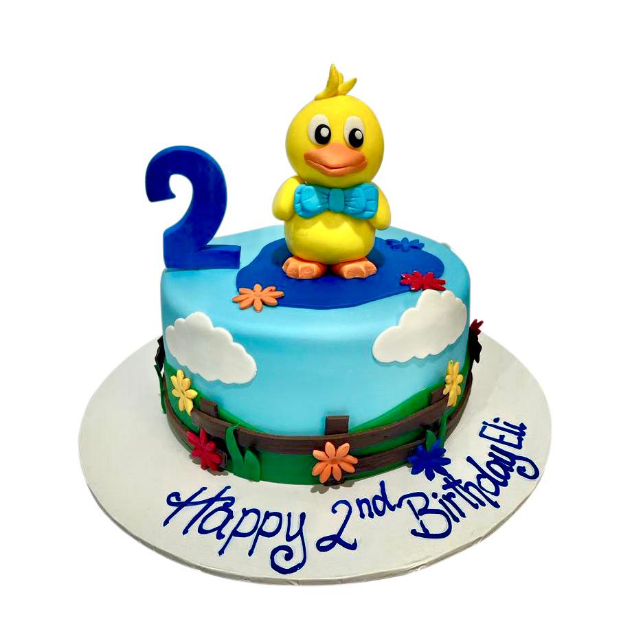 Duck Themed Farm Cake