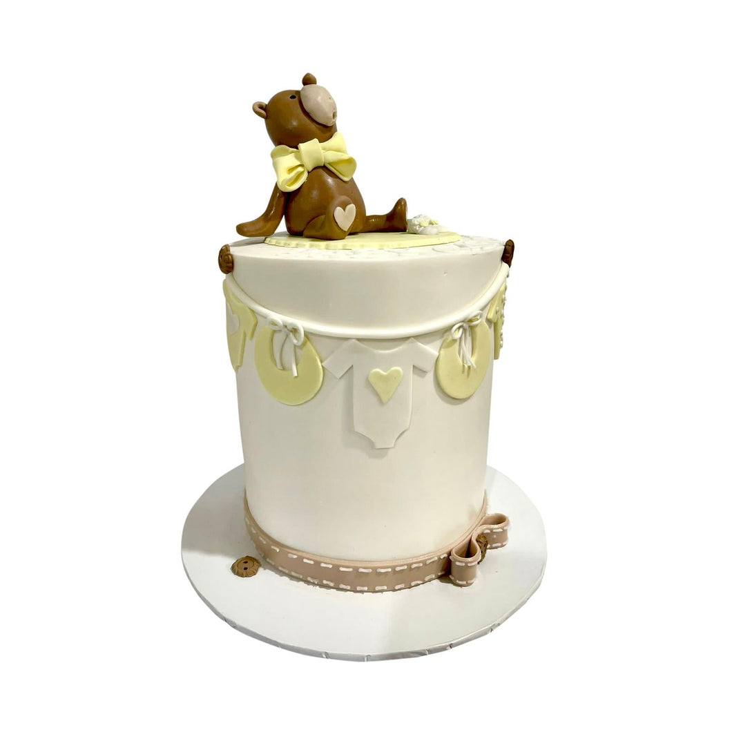 Baby Shower Bear Themed Tall Cake