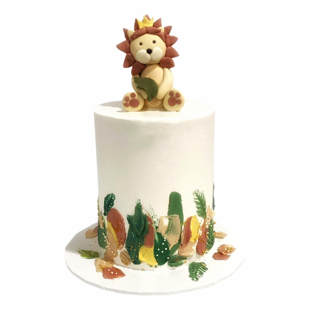 Baby Shower Lion Jungle Themed Cake