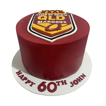 Load image into Gallery viewer, Rugby League Tall Themed Cake
