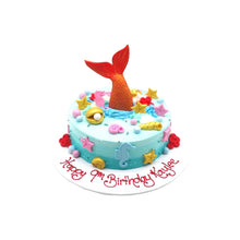 Load image into Gallery viewer, Mermaid Theme Cake
